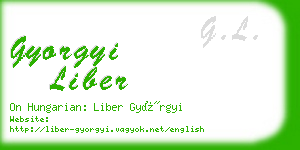 gyorgyi liber business card